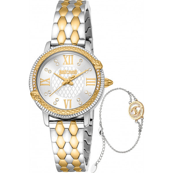 Just Cavalli Viperized watch and bracelet set - British product