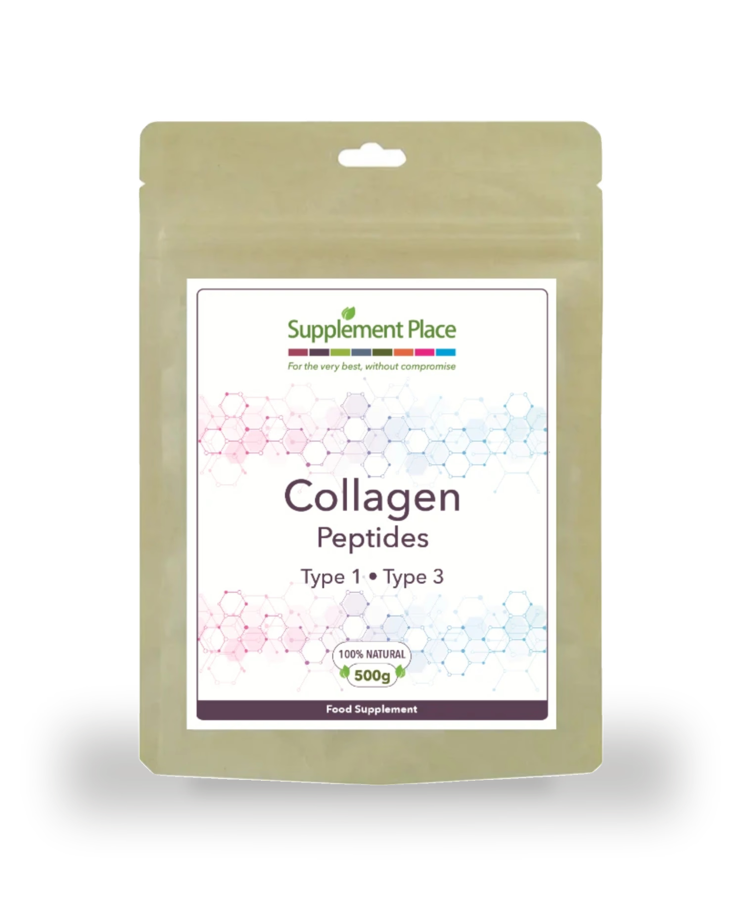 Supplement Place collagen peptides powder type 1 and 2 500g - British product