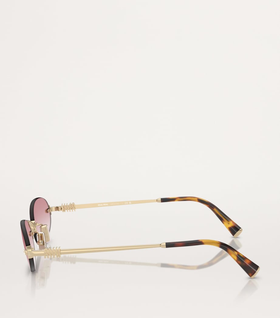 Miu Miu metal oval sunglasses, imported from the UK