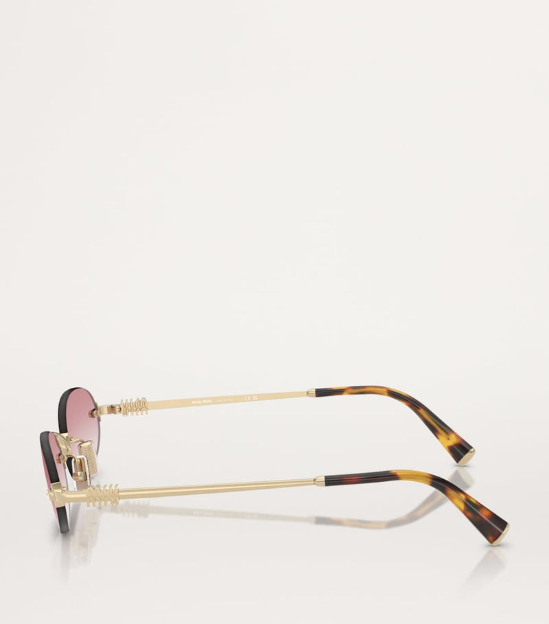 Miu Miu metal oval sunglasses, imported from the UK