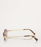 Miu Miu metal oval sunglasses, imported from the UK
