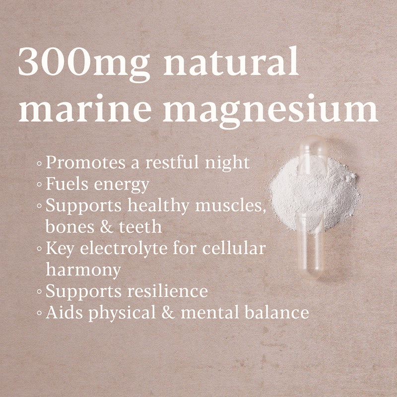 Higher Nature Atlantic Marine Magnesium 300mg high strength 30 vegan capsules - British product