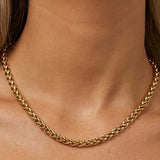 MUCHV gold twisted chain necklace, UK version