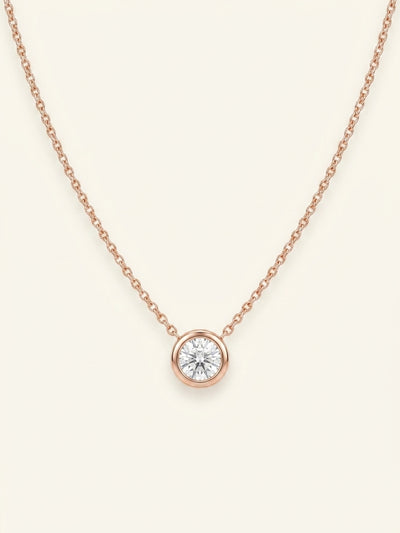selfridges Cartier d'Amour Large 18ct Rose-Gold and 0.18ct Brilliant-Cut Diamond Necklace- Buy online at McGrocer