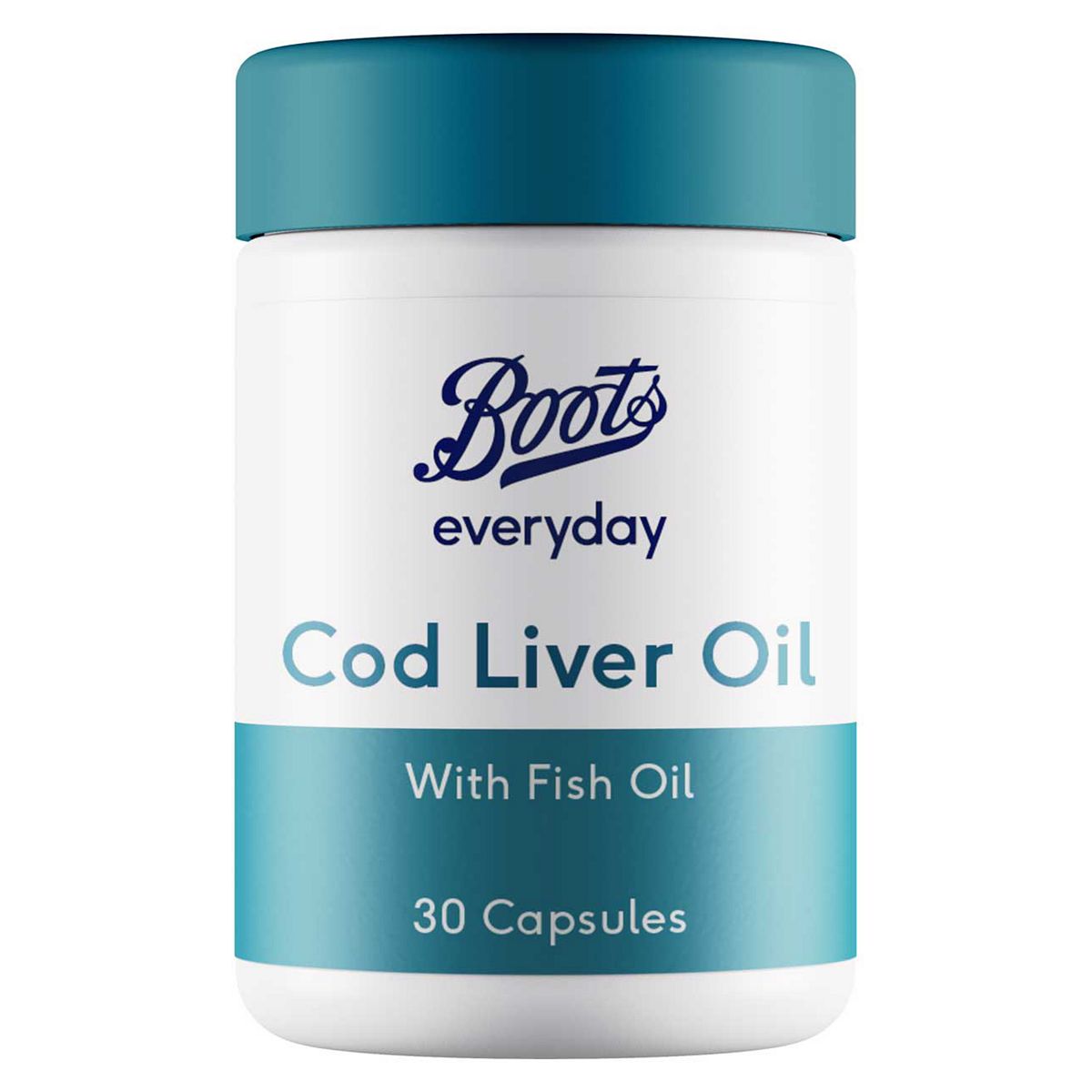 Boots Cod Liver Oil + Fish Oil - 30 Capsules (1 month supply) GOODS Boots   