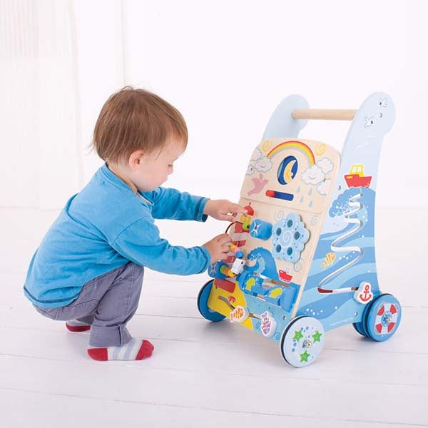 Bigjigs Toys Wooden Marine Activity Walker GOODS Superdrug   