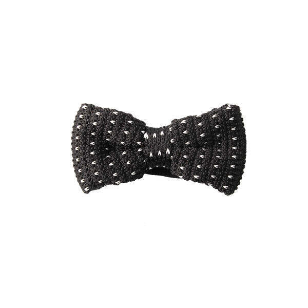 SVNX bow tie black white crochet, imported from the UK