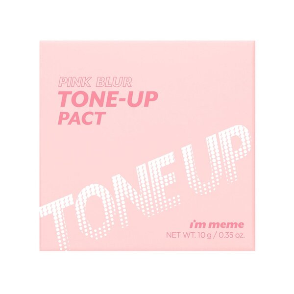 I'M MEME Pink Blur Tone-Up Pact pressed powder, imported from the UK
