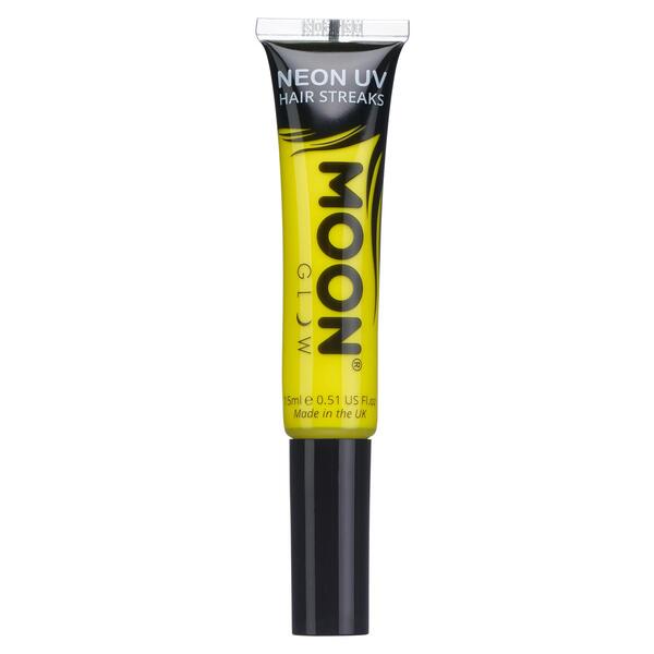Moon Glow Neon UV hair streaks intense yellow, imported from the UK