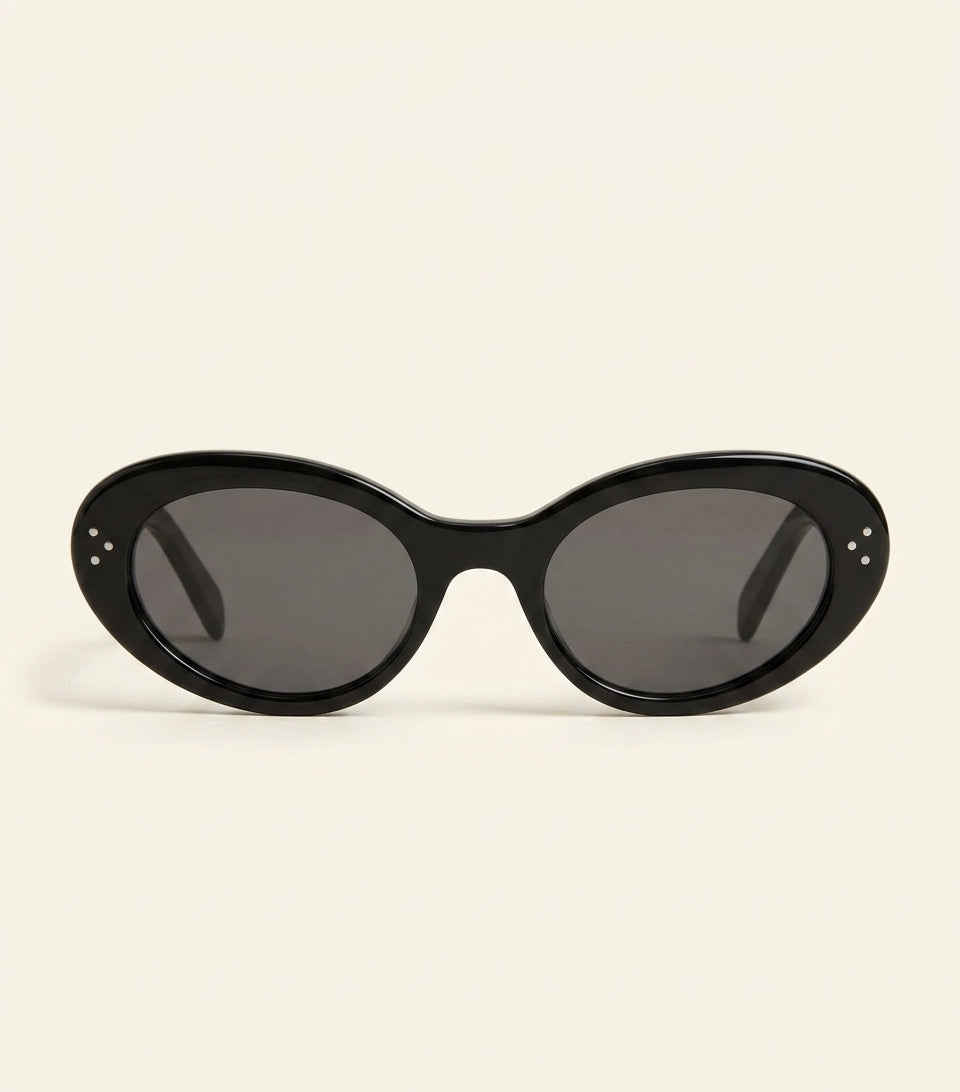 Celine acetate cat eye sunglasses with three dots, imported from the UK