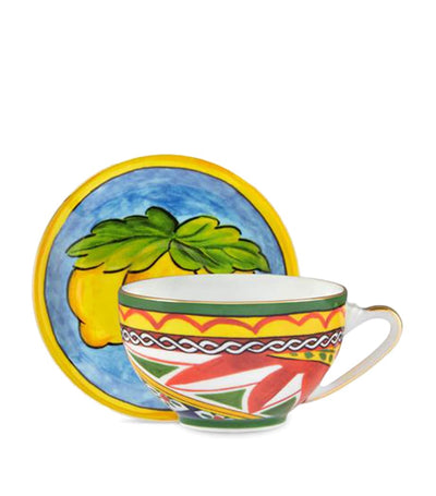 Harrods Dolce&Gabbana Casa Carreto Teacup and Saucer- Buy online at McGrocer