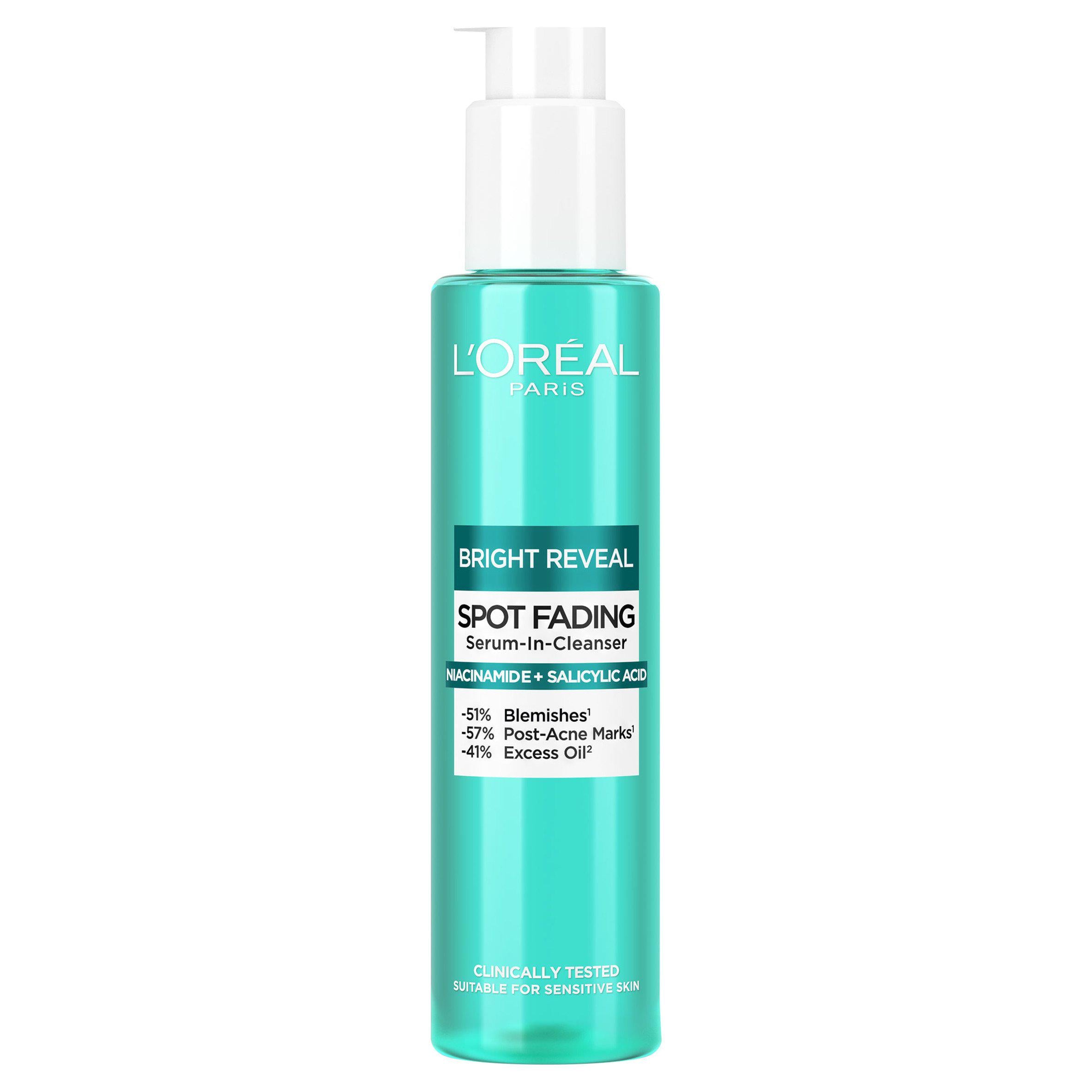 L'Or&eacute;al Paris Bright Reveal Spot Serum In Cleanser For Face Niacinamide &amp; Salicylic Acid 150ml