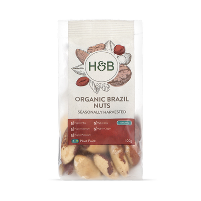 Holland & Barrett Holland & Barrett Organic Brazil Nuts Tree Nuts 100g- Buy online at McGrocer