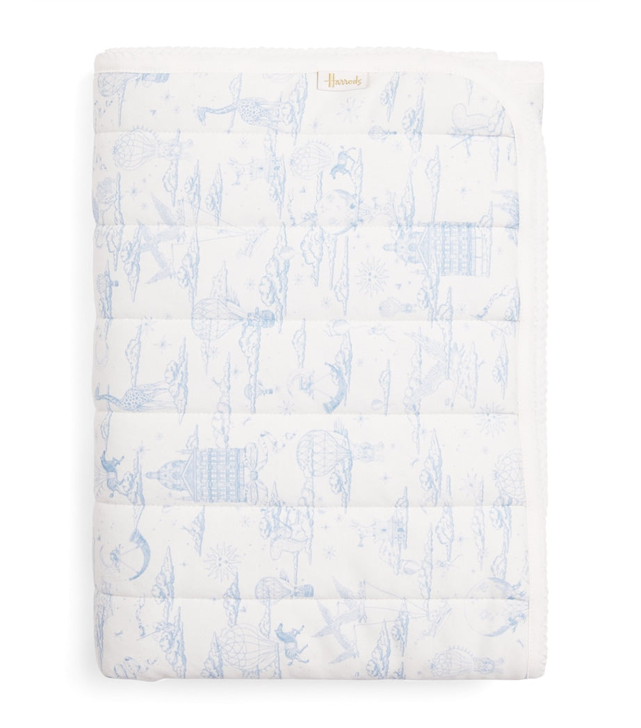 Harrods organic cotton balloon blanket 100cm x 107cm, UK version
