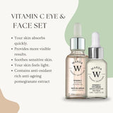 Warda Vitamin C Glow Oil Serum and Eye Serum (British brand)