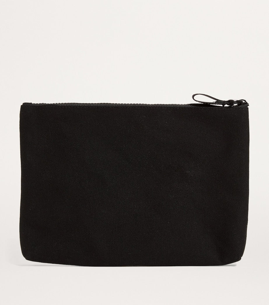 Harrods Medium Cotton Logo Pouch, UK version
