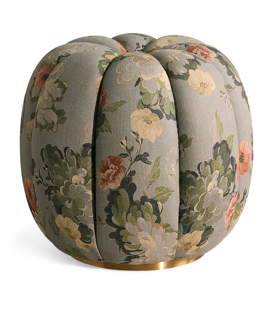 Tabouret de pied Sofia en lin Soho Home - Produit britannique