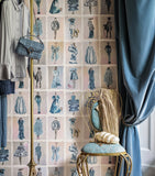 Cole & Son Harrods Couture Carousel wallpaper China Blue, UK version