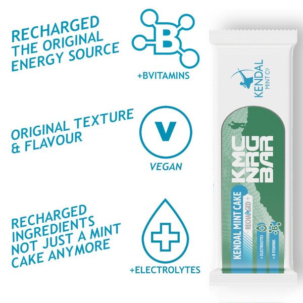 KMC Kendal Mint Cake energy bar Original 6 bars (British brand)