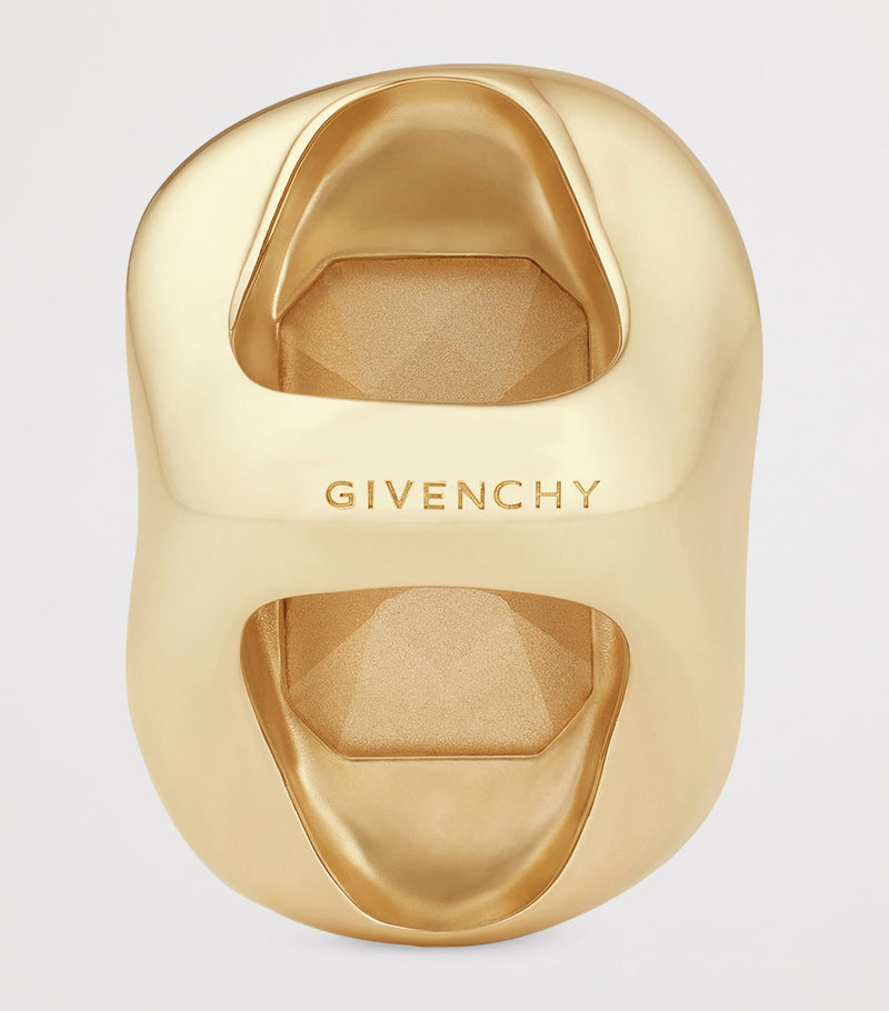 Givenchy crystal embellished sculptural ring (British brand)