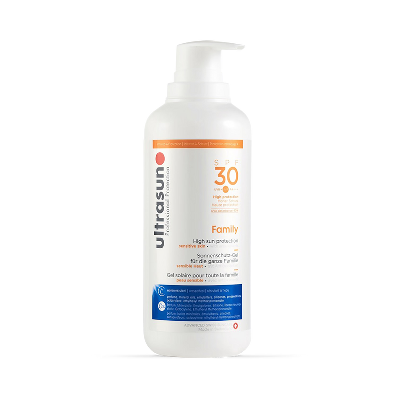Ultrasun Family SPF 30 sunscreen 400ml, imported from the UK