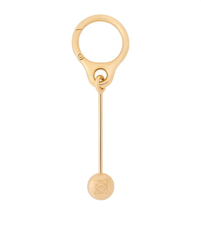 LOEWE Bar Pebble Stainless Steel Keyring