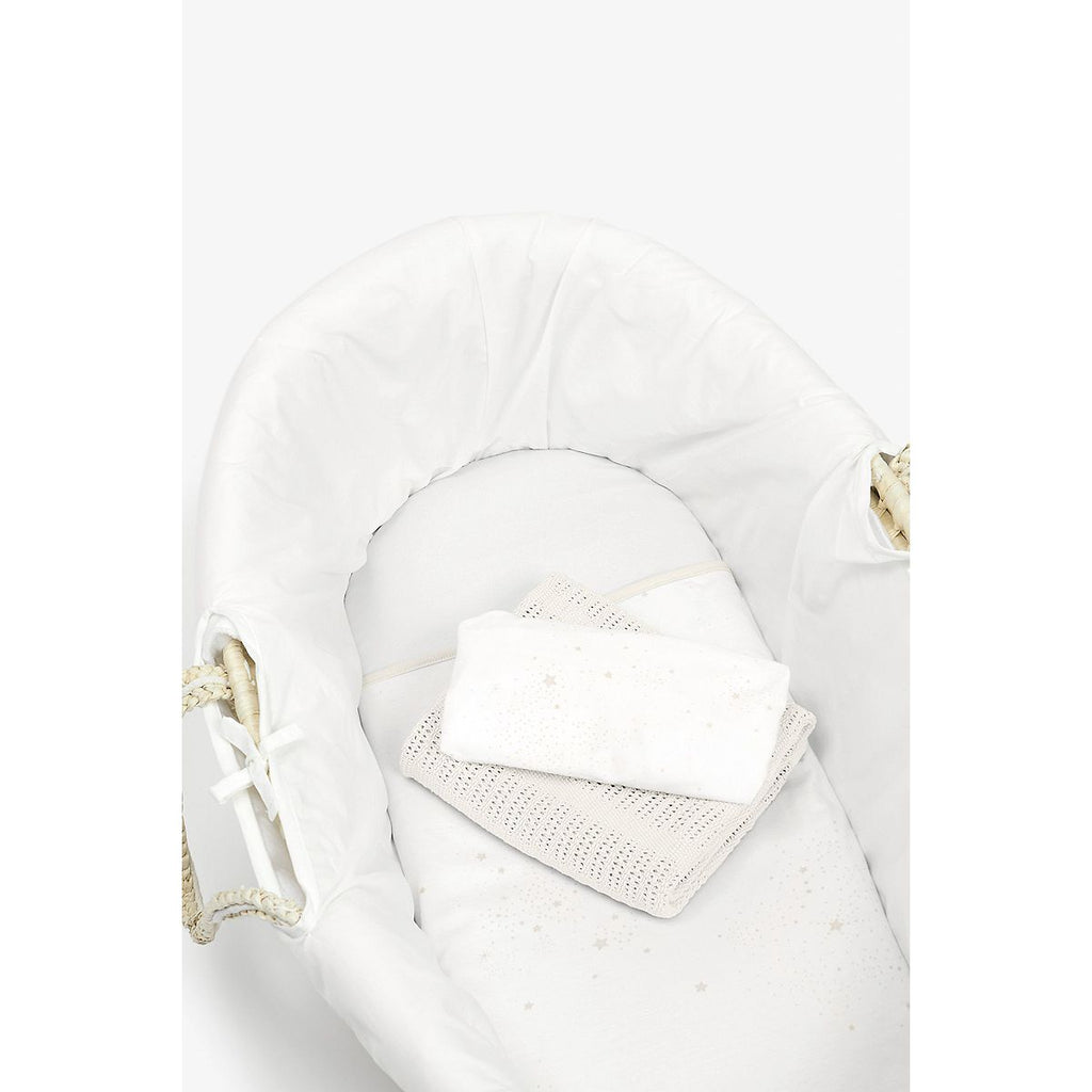 Mothercare Moses Basket Bedding Starter Set - Cream