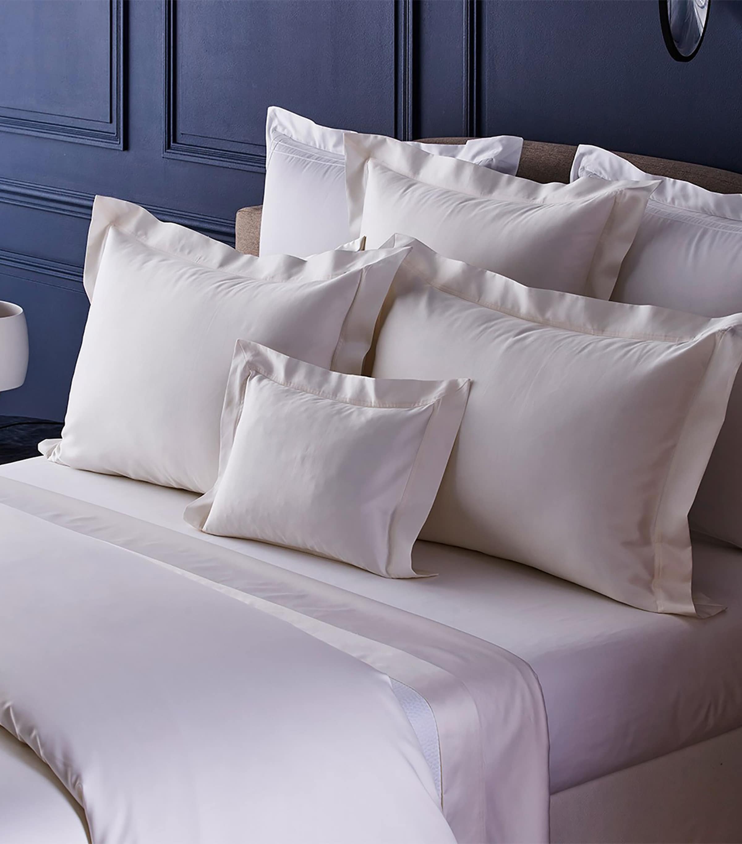 Yves Delorme Couture Prodige neckroll pillowcase 13cm x 35cm (British brand)