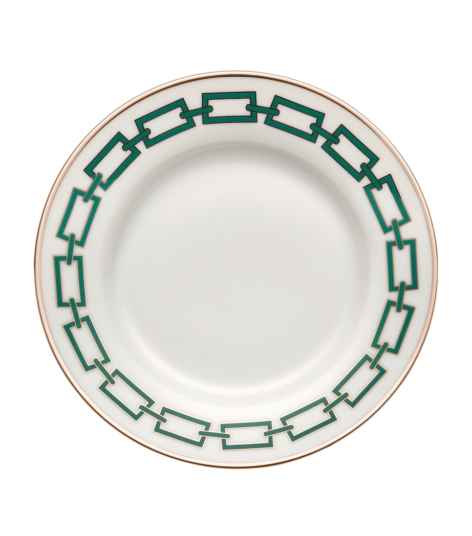 GINORI 1735 Catene Smeraldo dessert plate 22cm, UK version