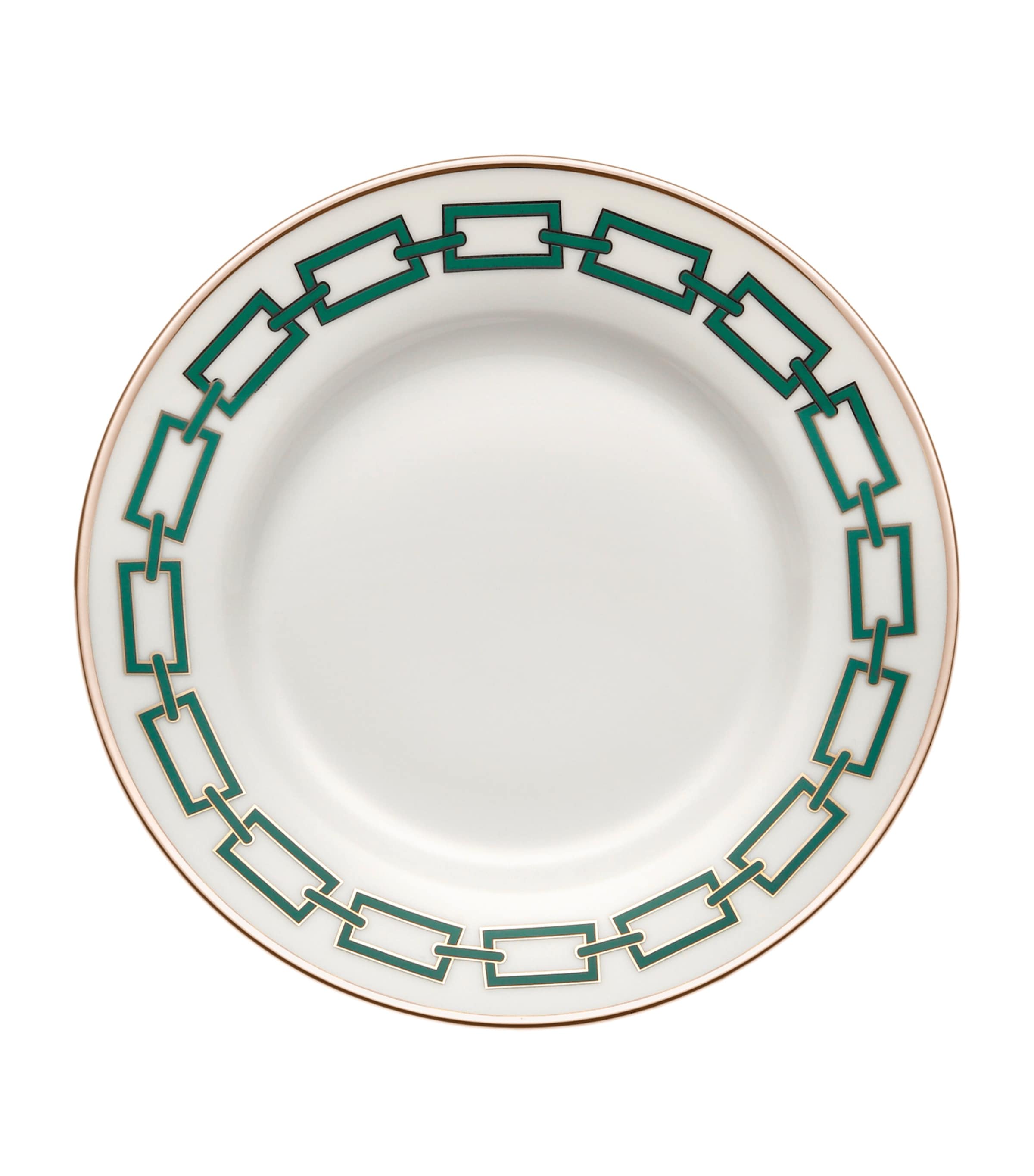 GINORI 1735 Catene Smeraldo dessert plate 22cm, UK version