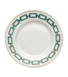 GINORI 1735 Catene Smeraldo dessert plate 22cm, UK version