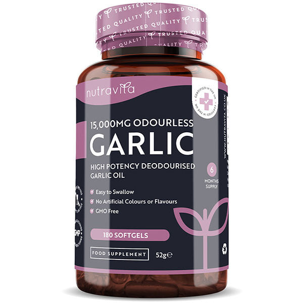 Nutravita Garlic 15,000mg - 180 Odourless Softgel Capsules GOODS Superdrug   