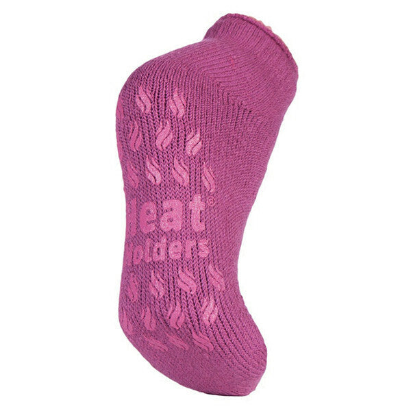 Heat Holders Ladies Ankle Thermal Slipper Socks 4-8 UK GOODS Superdrug Muted Pink  