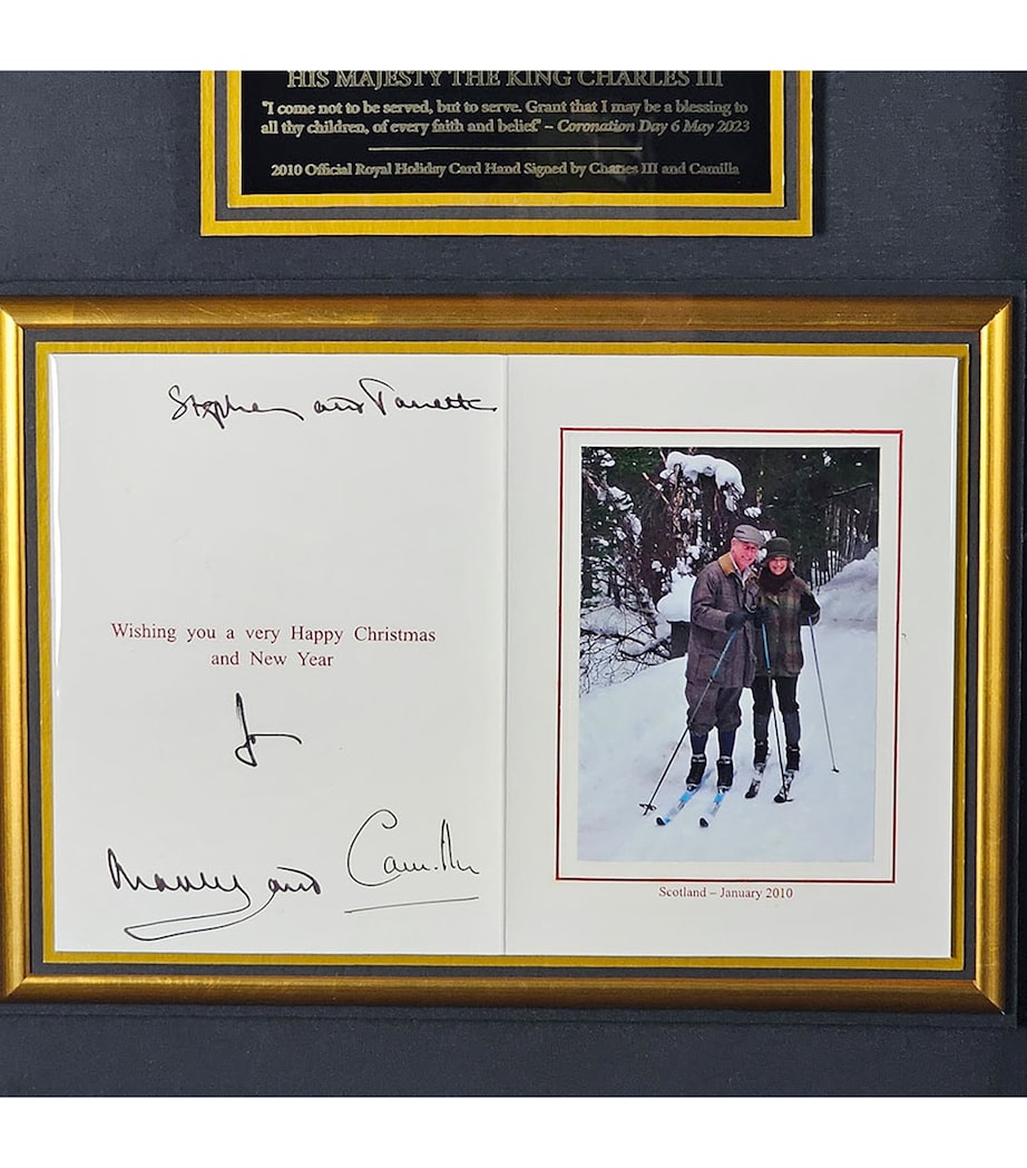 Leipzig Galleries signed King Charles III and Queen Camilla display (British brand)