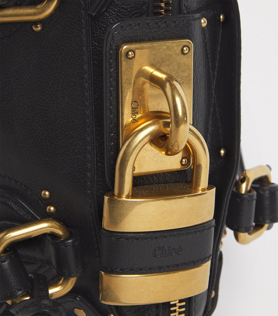 Chloé Paddington small leather top-handle bag, imported from the UK