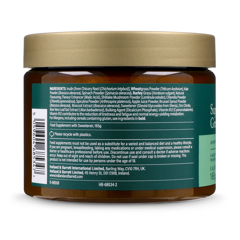 Holland & Barrett Supergreens Powder 165g, UK version