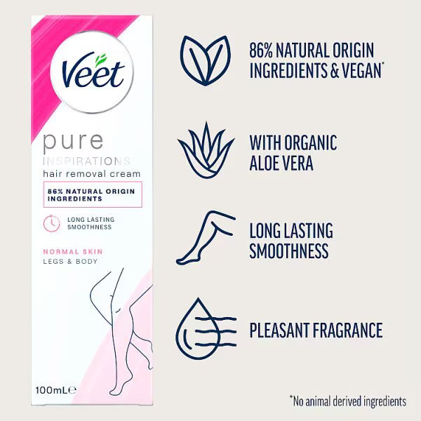Veet hair removal cream normal skin 100ml (British brand)