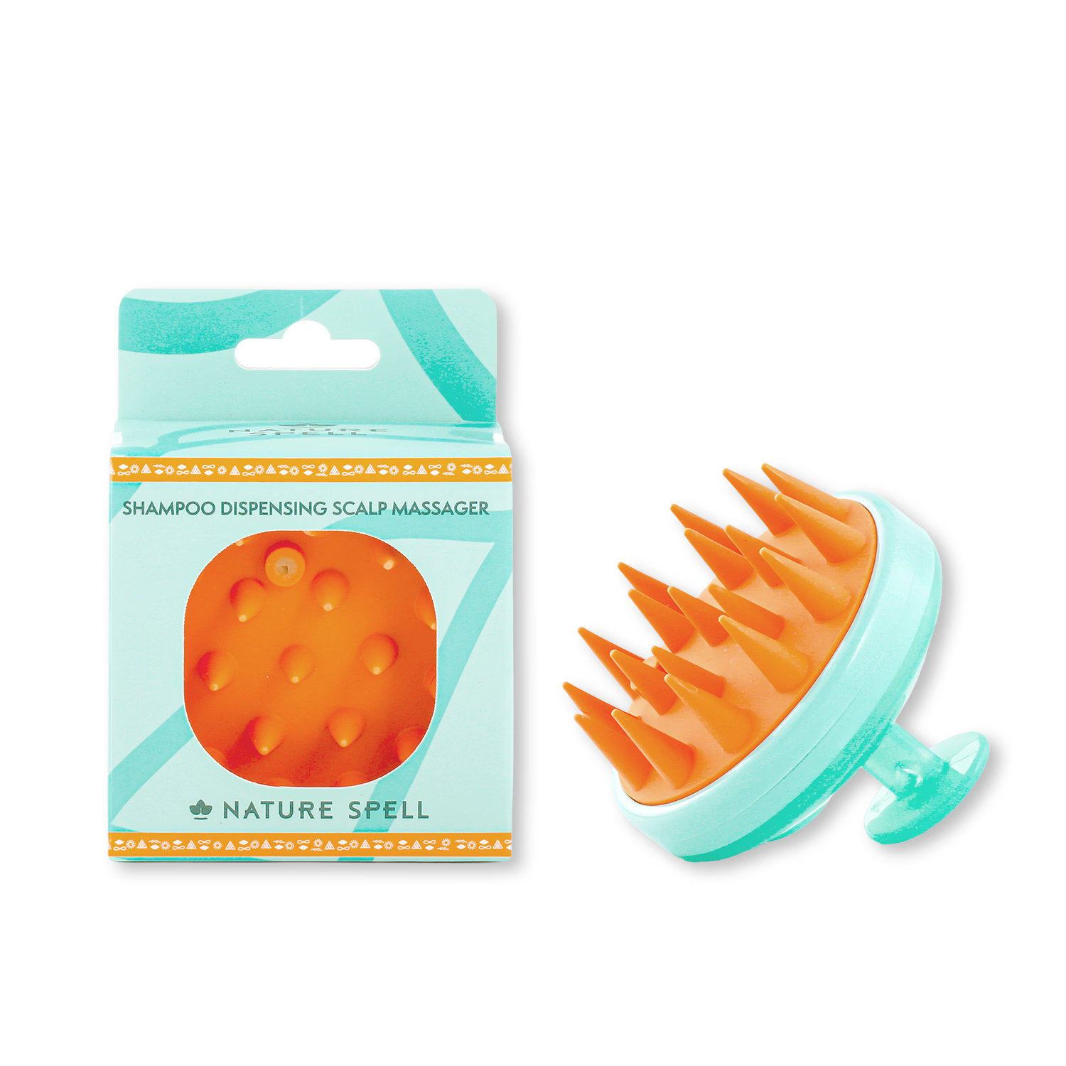 Nature Spell Shampoo Dispensing Scalp Massager, imported from the UK
