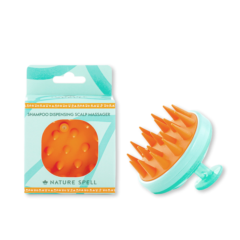 Nature Spell Shampoo Dispensing Scalp Massager, imported from the UK