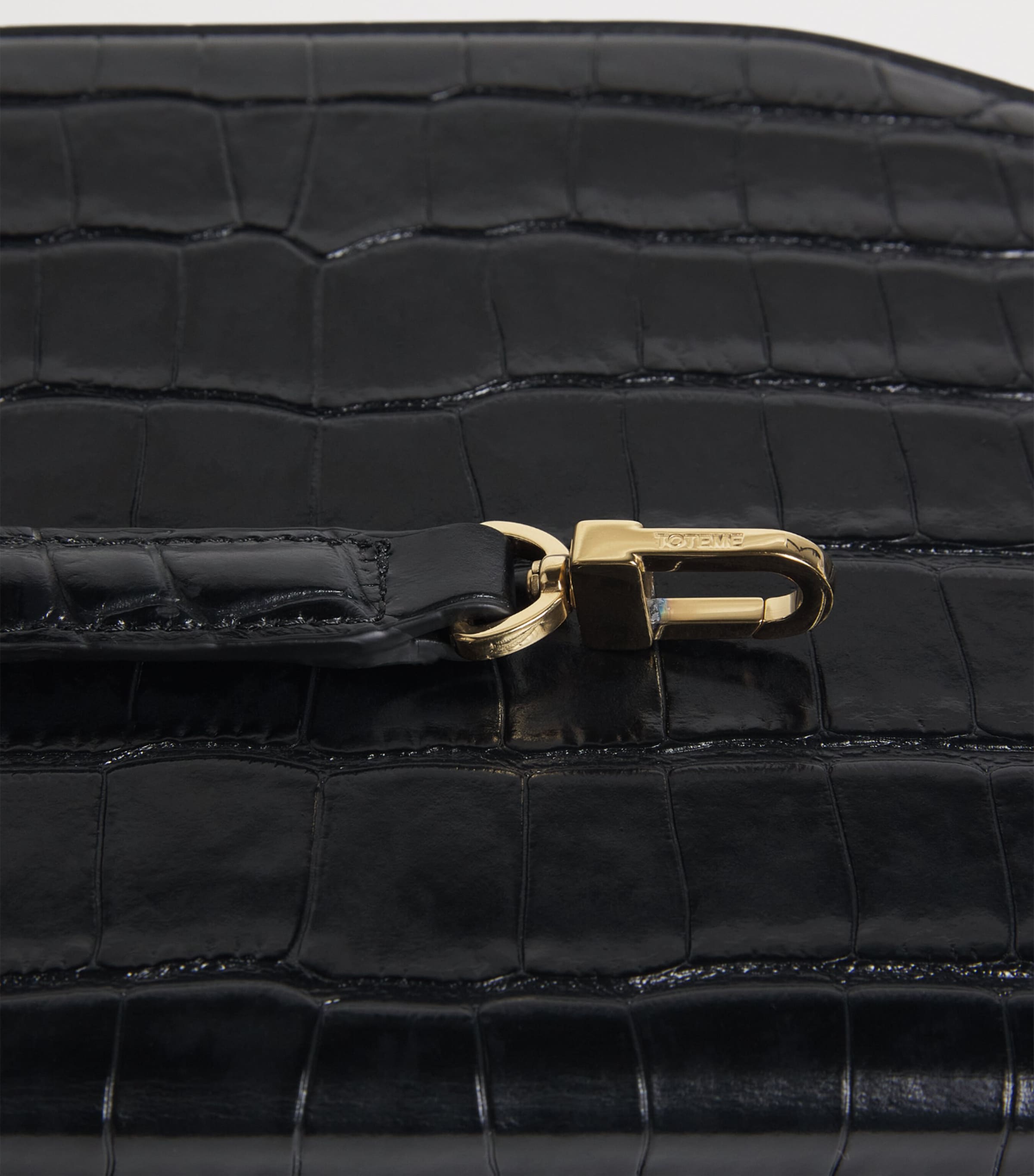Toteme croc-embossed leather shoulder bag, UK version