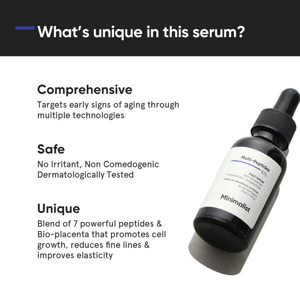 Minimalist Multi Peptide Serum collagen booster (British brand)