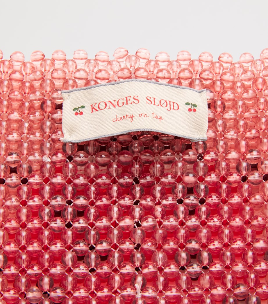 Konges Sløjd beaded ladybug shoulder bag, imported from the UK