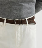 Brunello Cucinelli reversible leather belt 3cm, imported from the UK