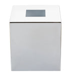 ZODIAC square chrome tissue box (British brand)