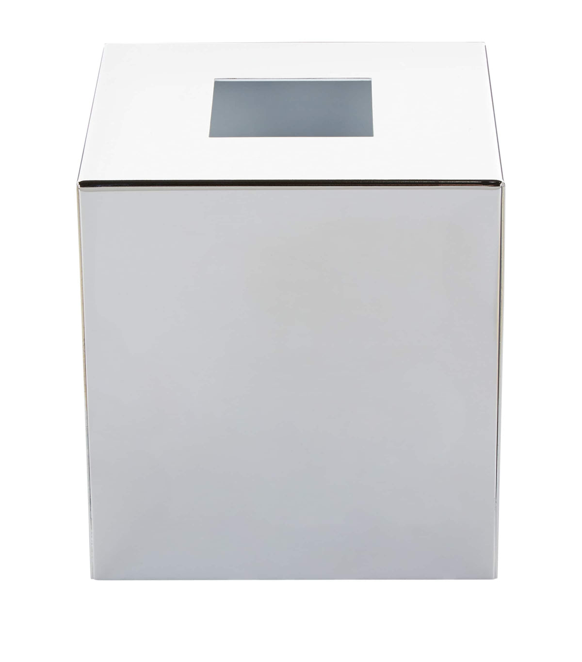 ZODIAC square chrome tissue box (British brand)