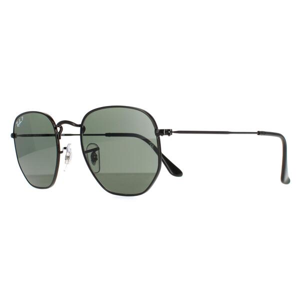 Ray-Ban Hexagonal RB3548N black polarised sunglasses, UK version