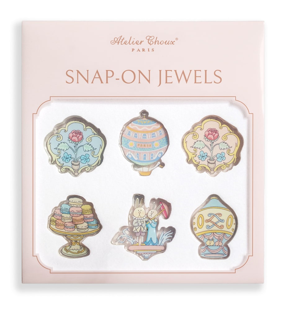 Atelier Choux Jeanne Jewel Set press-on buttons - British product