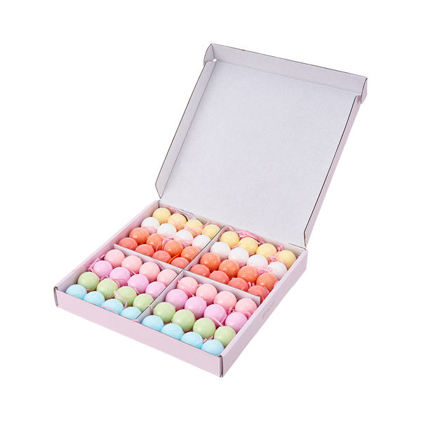 Livingandhome bath bomb set 64 pieces 8 scents, imported from the UK