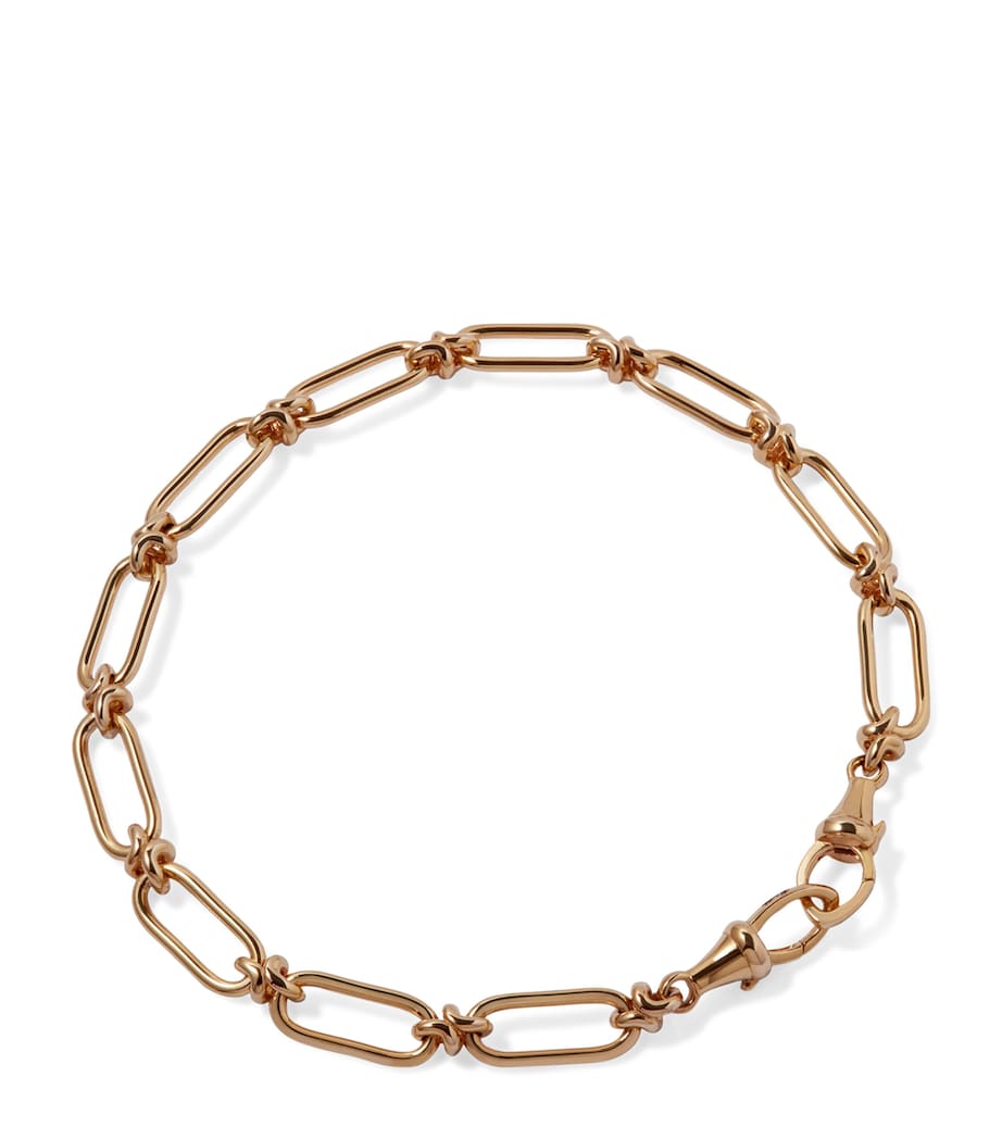 Annoushka Yellow Gold Knuckle Bold Link Chain Bracelet