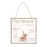 Something Different Yule Altar hanging sign 20cm - British product